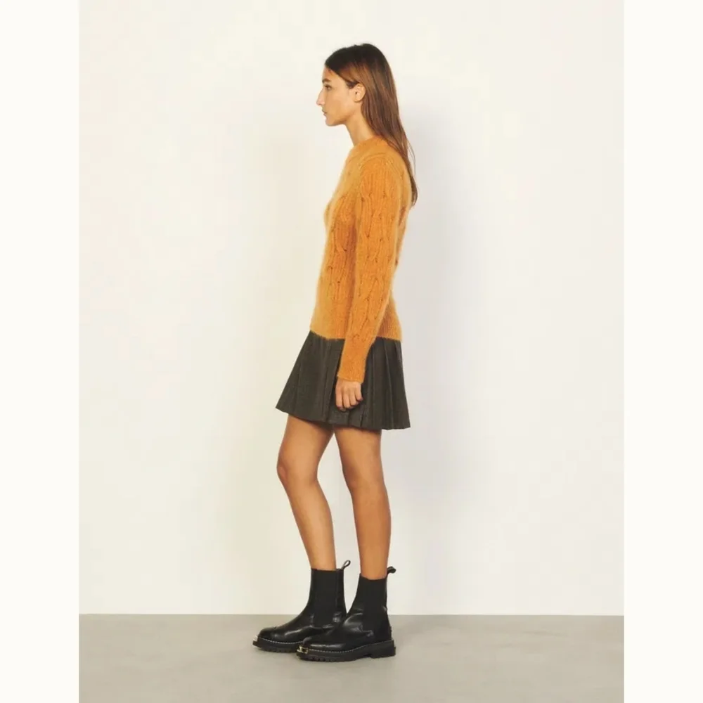 SANDRO | Cable Knit Mohair Sweater - Picture 4 of 16